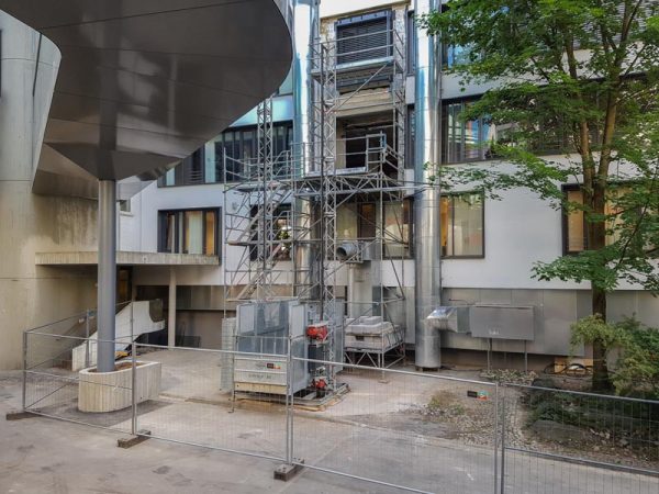 Gerüst- und Aufzugs-Konstruktionen Kerckhoff-Klinik in Bad Nauheim